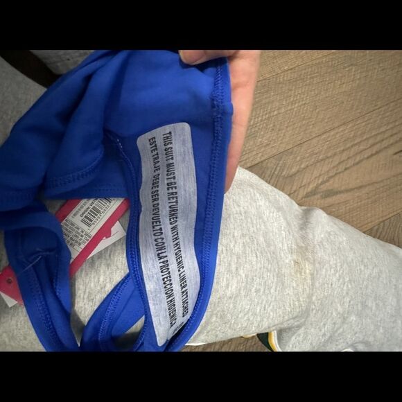 Xhilaration Blue Bikini Bottom Mid Coverage NWT Size Small - Picture 5 of 9